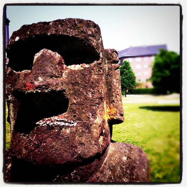Instagram Photo of a Rapa Nui statue